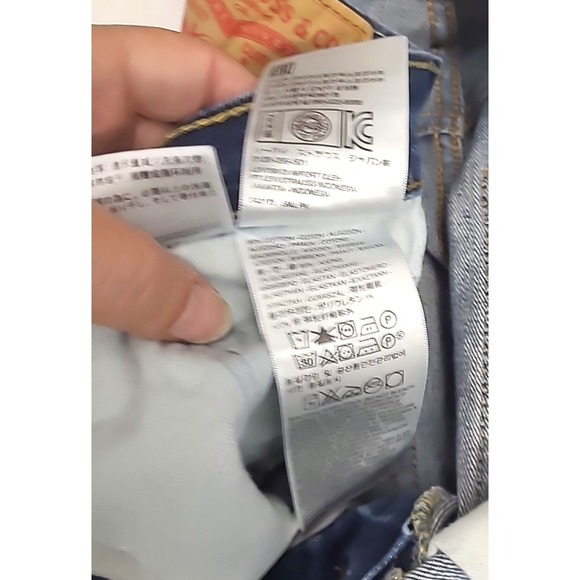 Womens Distressed Levis 511 31x32 (actual 30x31)  Straight Leg Streetwear Grunge - Picture 9 of 11